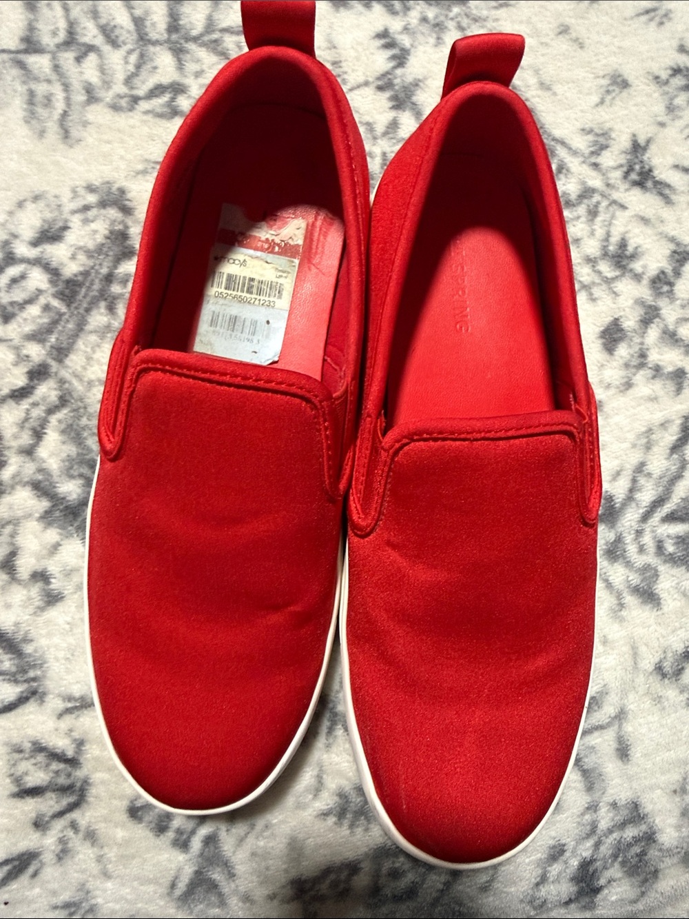 Call It Spring Red Slip-On Canvas Shoes